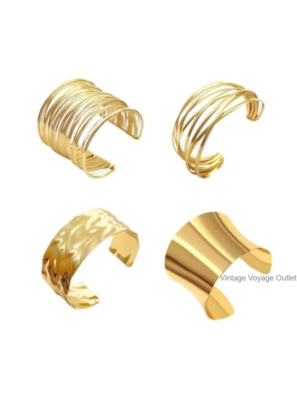 Chunky Cuff Bracelets for Women Adjustable Open Bangle Minimalist Statement